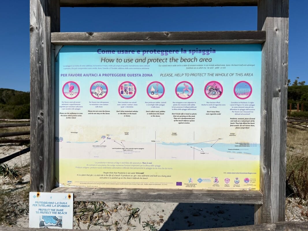 Come usare e proteggere la spiaggia di Cala Brandinchi