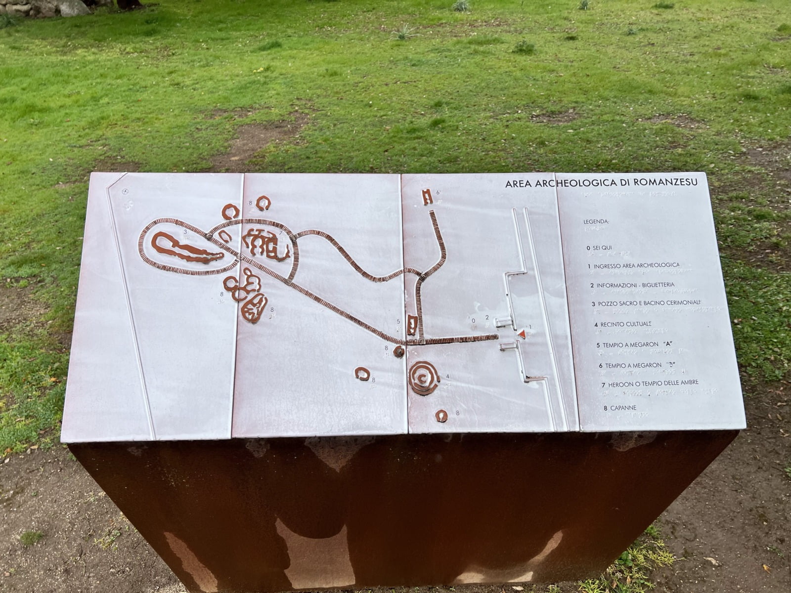 Mappa Area Archeologica Romanzesu