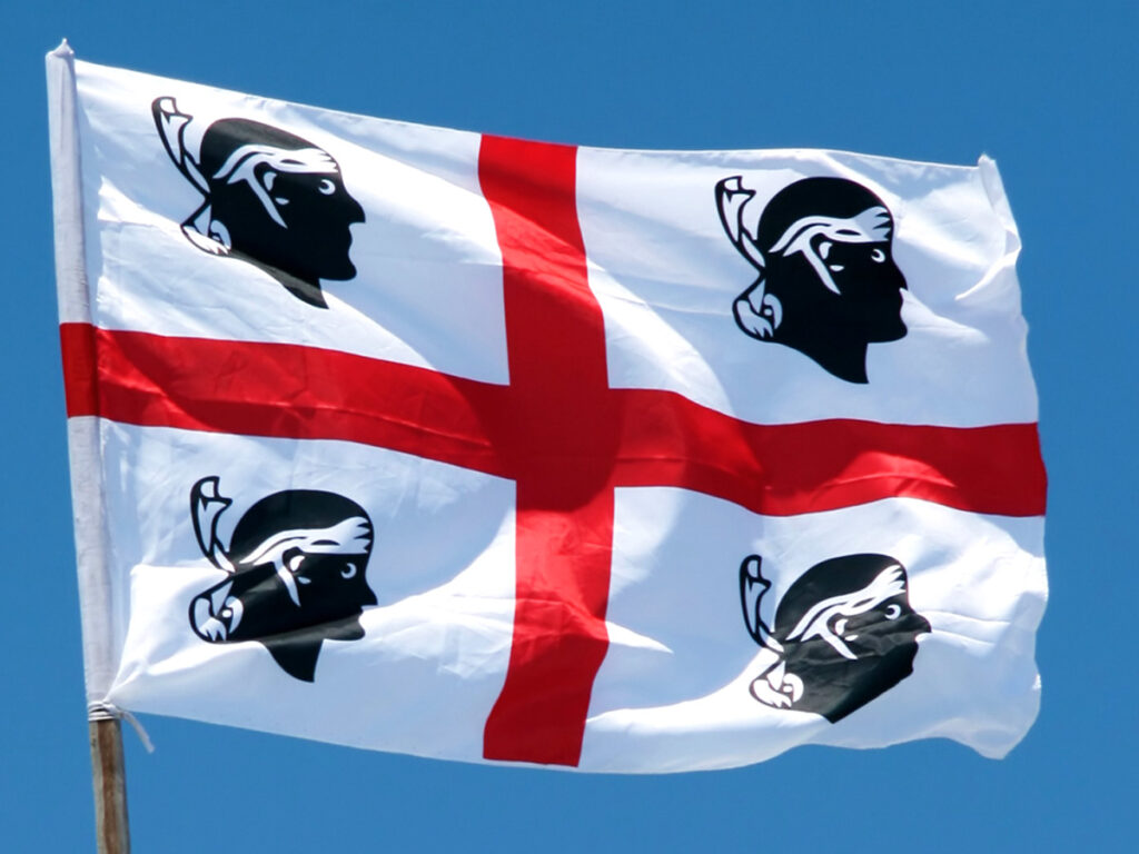 Sardinian flag 4 moors
